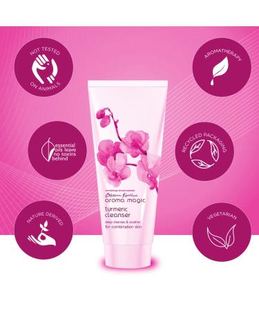 Aroma Magic Turmeric Cleanser for Combination Skin - 100g | Soothing & Gentle International Shipping - Buy Online on SooperMarket.com