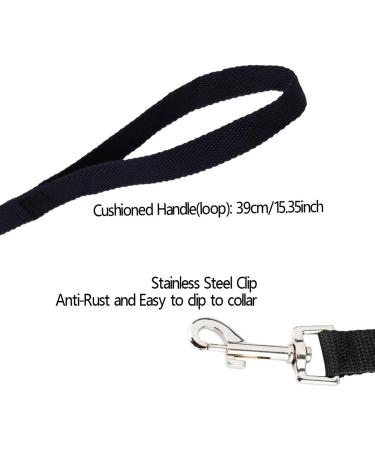 Dog Training Lead Leash 5m/32ft Long Dog Recall Lead Long Line for Dog Tracking Training Long Lead Leash for Pet Recall Obedience (Black) 5m Black - Buy Online on SooperMarket.com