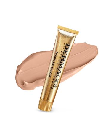 Dermacol Full Coverage Foundation - Matte Liquid Makeup with SPF 30 | Waterproof for Oily Skin & Acne Long-Lasting Color 211 30g - Buy Online on SooperMarket.com