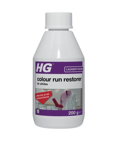 HG Colour Run Restorer For Whites Restores Colors & Removes Unwanted Dye for Washing Machines Clothing Reviver Safe for Fabric Wool & Delicates - 200g (275030106)