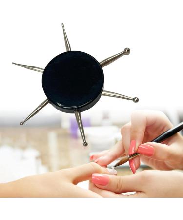 MagiDeal 2xMultipurpose Nail Dotting Tool Drawing Nail Pens Painting Embossing Rhinestone Picker 6 Heads Black 2 Pcs - Buy Online on SooperMarket.com