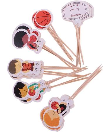 Luzhengyang Set of 24pcs Funny Basketball Boy Cupcake Food Picks Cake Topper - Buy Online on SooperMarket.com