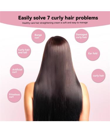 3-second Silk & Gloss Hair Straightening Cream Fast Straightening Nourishing Set 2022 New Hair Straightening Treatment Cream With Comb For All Hair Types (1 pc) - Buy Online on SooperMarket.com