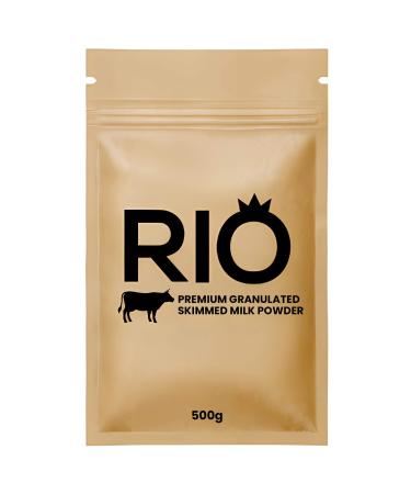Rio Granulated Skimmed Milk Powder Instant Vending 100% Dairy Ingredients and Free of HVOs 500g (1)