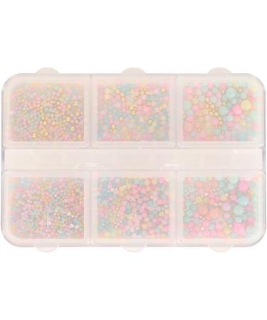 5 Boxes Nail Art Beads Glittery Nail Rhinestones Set with Different Shapes and Sizes Portable Plastic Manicure Art Beads with Transparent Storage Box Nail Art Decoration for Nail Salon - Buy Online on SooperMarket.com