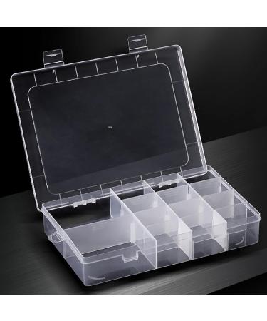 Yawdil 14 Grids Plastic Organizer Box With Dividers Large Grids Tackle Box Organizer Clear Snackle Box Container For Jewelry Art Diy Crafts Tapes Beads And Small Parts - Buy Online on SooperMarket.com