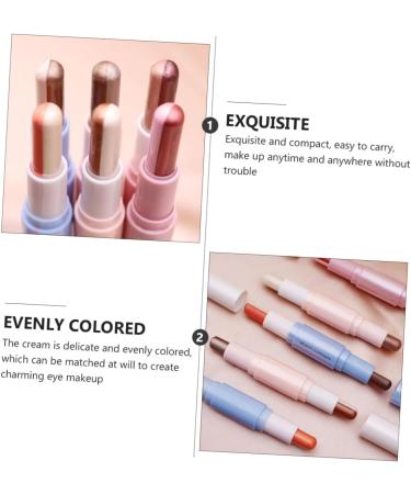 Healeved 2pcs Eye Shadow Stick Makeup Eyeshadow Pen Eye Shadow Cosmetic Glitter Eye Shadow Blue Plastic - Buy Online on SooperMarket.com