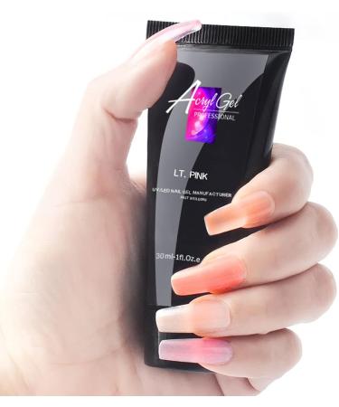 Joyeee Professional Nail Extension Gel Kit 30ml 9 Colours Poly Nail Gel Acrylic Nail Builder Enhancement Crystal Gel Set for Nail Art Design Gel Nail Starter Kit for Beginners and Nail Technician #6 - Buy Online on SooperMarket.com