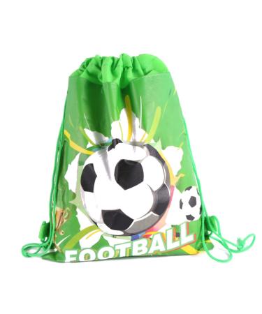 HOMSFOU 9pcs Kids Soccer Ball Kids Birthday Party Bags Gift Bags Football Treat Bags Football Goodie Bags Drawstring Burlap Bag Party Cookie Bag Kids Football Child Beam Port Storage Box