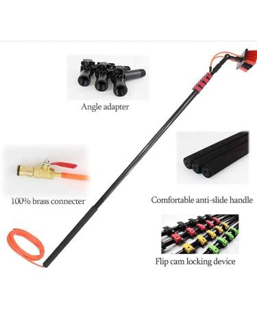 photovoltaic cleaner window cleaning pole Window Cleaning Pole Photovoltaic Panel Cleaning Tool 3.6-10.8m Extendable Cleaner Conservatory Roof Window Glass Wall Photovoltaic Panel Cleaning E 9m/29.52ft - Buy Online on SooperMarket.com