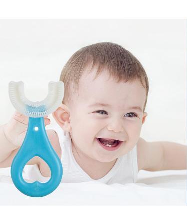 4 Pcs Kids U-Shaped Toothbrush - Food Grade Soft Silicone Brush Head 360 Oral Teeth Cleaning Design for Toddlers and Children 4 Pcs C Ellipse - Buy Online on SooperMarket.com