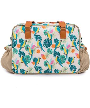 Pink Lining Yummy Mummy Baby Changing Bag - Parrot Cream | Stylish and Functional Nappy Bag - Buy Online on SooperMarket.com