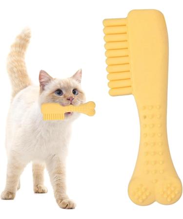 Skuda Kielzeugkamm: Interactive Dog Toy for Puppies - Tough Natural Chew Teeth Cleaning & Boredom Buster for Medium & Large Breeds (Yellow) - Buy Online on SooperMarket.com