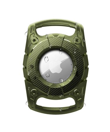 Airtag case waterproof - OneOnta Airtag dog - Airtag dog collar - Airtag collar dog - Apple Airtag dog - Airtag trailer dog - Air day dog for dog cat collar (width 2.5cm) green