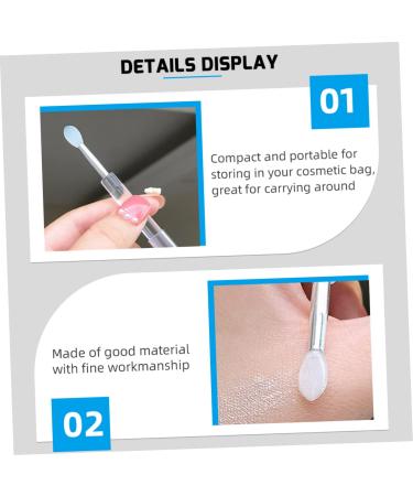 5pcs Silicone Lip Brush Set - Professional Makeup Tool for Lipstick & Eyeshadow | Best Beauty Accessories for Flawless Application - Buy Online on SooperMarket.com