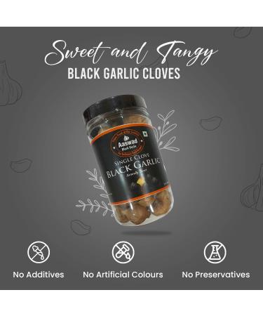 Premium Single Clove Black Garlic 425g / 15oz | Unpeeled Whole Bulbs by Aaswad Impex - Buy Online on SooperMarket.com