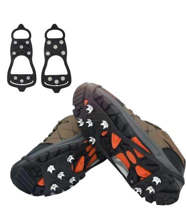 YQBFTC shoe spikes shoe claws in the wint shoe spikes snow chains anti-slide shoe spikes 35-45 replacement spikes ICE grips for hiking ice cream snow shoe spikes for snow and ice and sport l b: 8 teeth