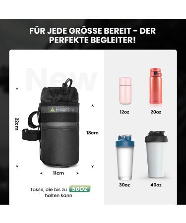 Hikenture Bottle Holder & Handlebar Bag - 2-in-1 Bicycle Drinking Flash Pocket for Easy Access - No Screw Required - Ideal for EBIKE & Cycling Adventures - Buy Online on SooperMarket.com