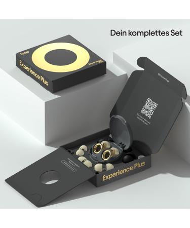 Loop Experience Plus Earplugs | High Fidelity Hearing Protection for Musicians DJs & Concerts | 18dB Noise Reduction | Includes Extra Accessories - Gold - Buy Online on SooperMarket.com