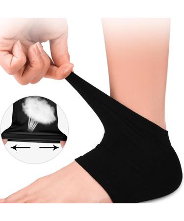 3 Pairs Gel Heel Protectors Padded Heel Socks Heel Support for Plantar Fasciitis Silicone Moisturizing Socks Ventilate Gel Socks for Open Toe Care Skin Cracked Heel Men Women - Buy Online on SooperMarket.com