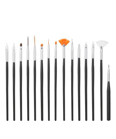 15pcs Painting Brush Set - DIY Nail Art Manicure Tools for Detailed Dotting & Line Drawing - International Shipping Available - Buy Online on SooperMarket.com