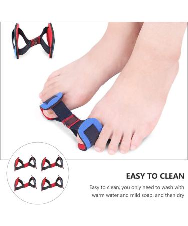 Healeved Clip Board 12pcs Toe Alignment Stretchers for Hallux Valgus with Blue Belt - Men's Foot Corrector Tool - Elastic Bunion Corrector and Toe Straightener Braces (Blue x3pcs) - Buy Online on SooperMarket.com