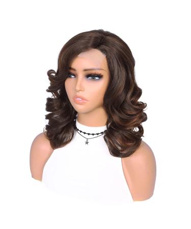 Quantum Love Short Loose Curly Body Wave Wig for Black Women - Mix Brown, 16 inches - Buy Online on SooperMarket.com