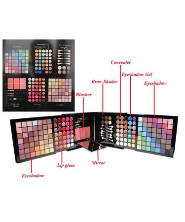 Chseeo Make-Up Set | Premium Cosmetics Gift Set with Eyeshadow Palette Lip Gloss & More - Perfect for Face Eyes & Lips - Buy Online on SooperMarket.com