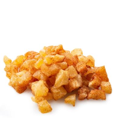 Oh! Nuts - Chunky Diced Cinnamon Dried Apple - 1LB Bulk Bag | Fresh Dehydrated Sweetened Apple Cubes for Snacking & Baking | Low Cholesterol, High Fibers, Rich in Vitamin A & C Diced Cinnamon Apple Cubes