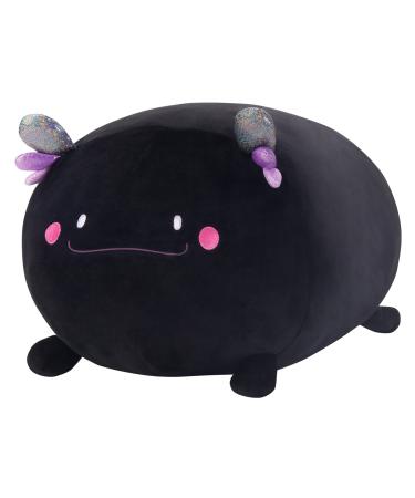 Mewaii 16'' Soft Axolotl Plush Pillow Stuffed Animals Plushies Squishy Pillow - Fluffy Cuddle Plush Pillow Toys for Adults Girls Boys(Black) Black Axolotl 16in/40cm
