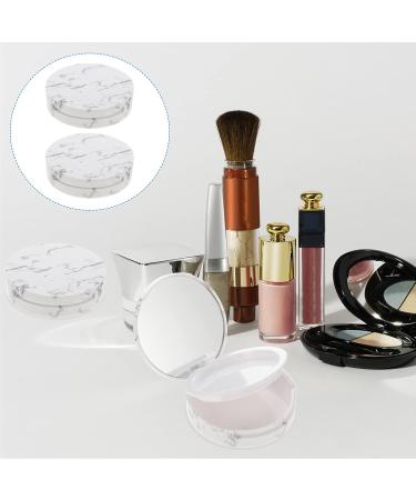 FOYTOKI 2pcs Storage Box Cosmetic Case Compact Pressed Powder Case Round Makeup Organizer - Buy Online on SooperMarket.com