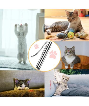 7 in 1 USB Rechargeable Cat Laser Pointer Toy | Interactive LED Red Light for Indoor Cats & Dogs | Kitten Pen Toy for Fun Playtime - Buy Online on SooperMarket.com