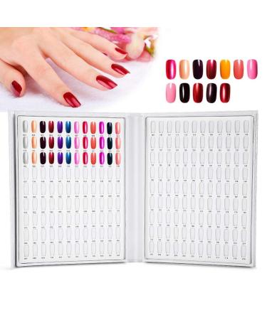 Nail Colour Palette Display - 216 Colours - Nail Art Manicure Accessory white