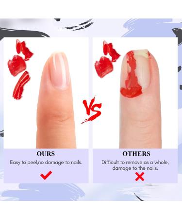 Senvenski Peel Off Gel Base Coat for Gel Nail Polish Peelable Removal Peely Clear Foundation for Use with UV LED Nail Lamp (TB004) - Buy Online on SooperMarket.com