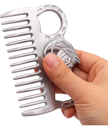 BREUAILY Horse Grooming Kit 10pcs Professional Horse Soft Massage Brush Kit Portable Horse Cleaning Tool Kit Horse Hair Brush Curry Comb Hoof Pick for Horse Cow Pony - Buy Online on SooperMarket.com