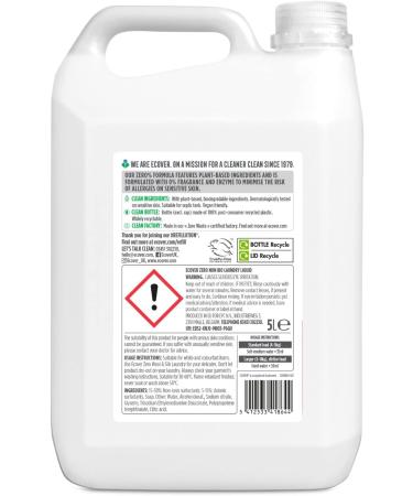 Ecover - Zero Non Bio Laundry Liquid Concentrated 5L - Buy Online on SooperMarket.com