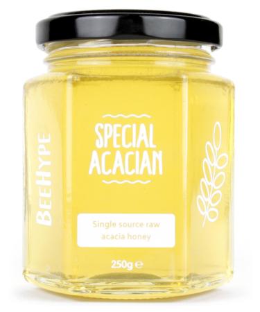 BeeHype Special Acacian - 100% Pure Luxury Acacia Raw Bee Honey - 250g Special Acacian 250 g (Pack of 1)