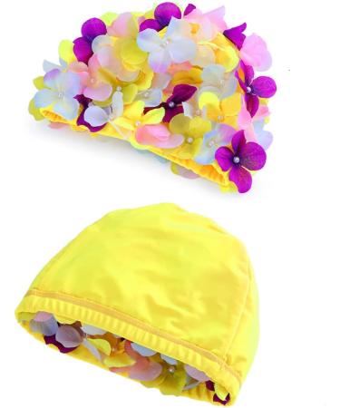 Didiseaon Size L Flower Swim Cap for Women - Keep Hair Dry | Hair Accessories - Buy Online on SooperMarket.com