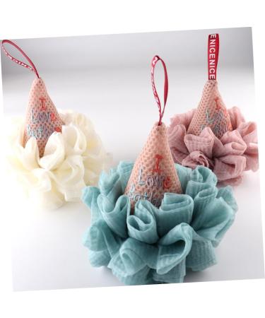 Shop Angoily 3 Pcs Ice Cream Bath Ball - Exfoliating Bath Sponge & Loofah for Men - Soft & Durable Shower Pouf - International Shipping Available - Buy Online on SooperMarket.com