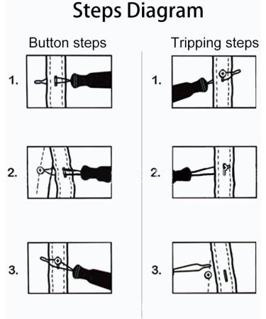 Button Helper Durable Lightweight Portable Compact ABS Double Head Design Zipper Pull Home Travel for Joint Pain Arthritis - Buy Online on SooperMarket.com