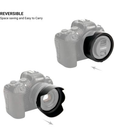 Canon RF 50mm f/1.8 STM Tulip Lens Hood | Reversible Shade for EOS R6 R5 RP R Camera | ES-65B Replacement | 43mm Filter & Cap Compatible - Buy Online on SooperMarket.com