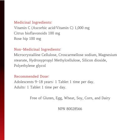 Nutridom Timed-Release Vitamin C 1 000mg with Citrus Bioflavonoids 100mg & Rose hip 100mg - Ascorbic Acid Supplement - Vegan-Friendly Non-GMO Gluten-free Soy-free Dairy-free 4 month supply (120 Tablets) - Buy Online on SooperMarket.com