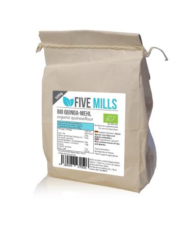 ORGANIC quinoa flour 1x500g made from 100% vegan quinoa perfect for replacing wheat flour contains all essential amino acids perfect for a balanced diet naturally gluten-free