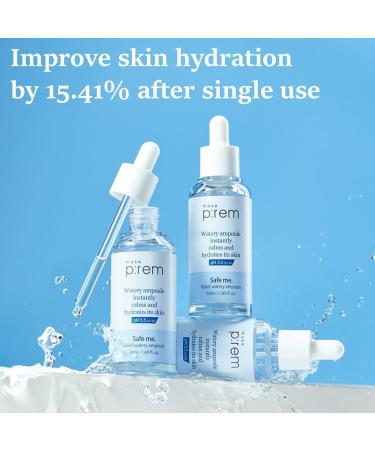 MAKEP:REM Safe me Relief Watery Ampoule - Lightweight Quick Absorbing Facial Ampoule for Oily & Dry Skin - 50ml - Buy Online on SooperMarket.com