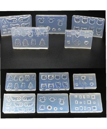 Christmas Nail Stamping Mold - DIY Silicone Stencil Tools for Festive Manicure Designs - Buy Online on SooperMarket.com