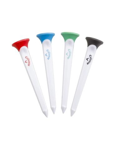 Callaway Par Tee Plastic Golf Tees 4 Pck Assorted Colors