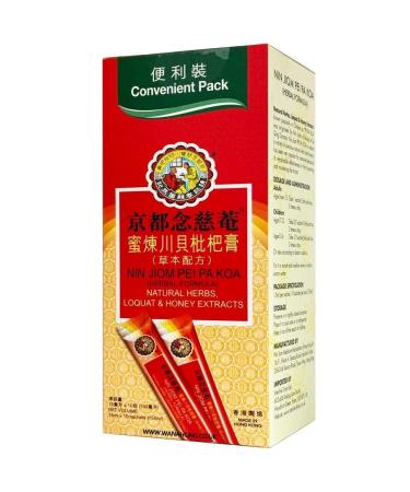 Nin Jiom Pei Pa Koa Natural Herbs Loquat & Honey Extracts Convenient Pack (15ml*10) 150ml