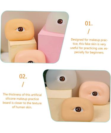 Baluue 8 Pcs Eye Practice Skin Eyebrow Makeup Board Eye Skin Practice Tool Makeup Eyeshadow - Buy Online on SooperMarket.com