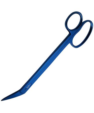 Toenail Scissors Extra Long 19 cm Stainless Steel with Micro Teeth (Blue..)