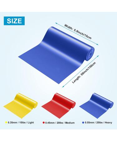 Skin-Friendly Resistance Bands Set of 3 - 1.5M/4.9ft with 3 Levels for Strength Training Yoga Gym Pilates - Buy Online on SooperMarket.com
